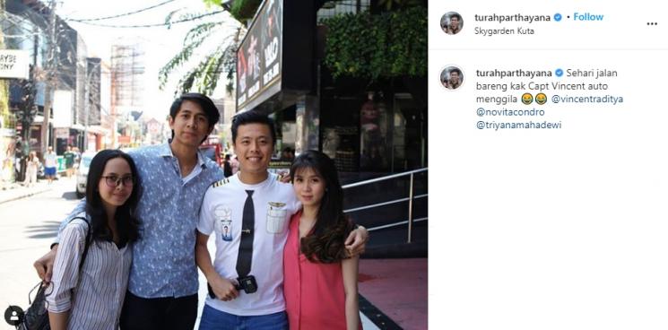 Gaya pacaran Turah Parthayana. (Instagram/@turahparthayana)