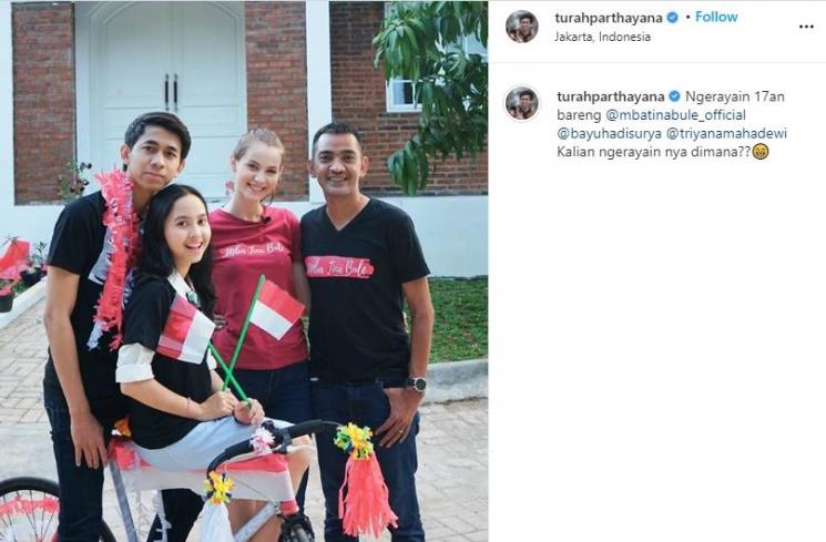 Gaya pacaran Turah Parthayana. (Instagram/@turahparthayana)