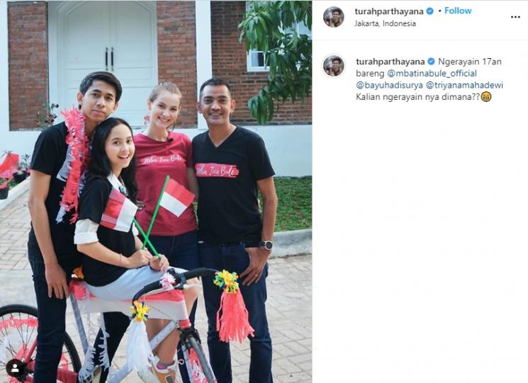 Gaya pacaran Turah Parthayana. (Instagram/@turahparthayana)