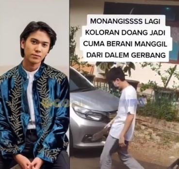Iqbaal Ramadhan tenteng sandal jepit. [Instagram]