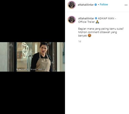 Ashanty main di film Ashiap Man Atta Halilintar. (Instagram/@attahalilintar)
