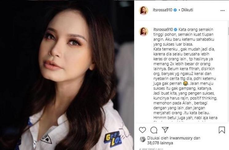 Unggahan Rossa tentang meraih kesuksesan (Instagram/its_rossa)