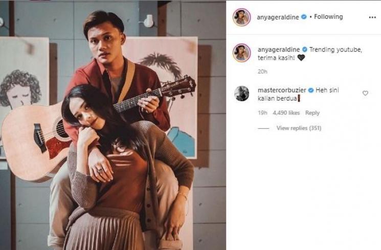 Anya Geraldine dan Rizky Febian. (Instagram/@anyageraldine)