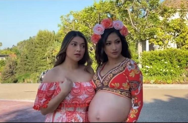 Rahma Azhari pemotretan maternity bersama Sarah Azhari (Youtube/Sarah Azhari)