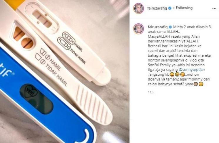 Fairuz A Rafiq hamil lagi. (Instagram/@fairuzarafiq)