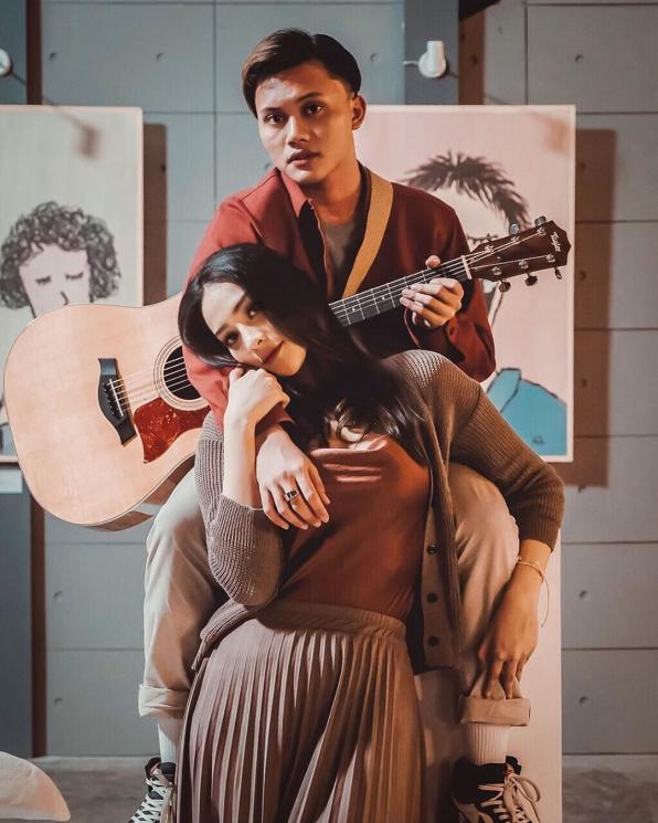 Anya Geraldine dan Rizky Febian. (Instagram/@anyageraldine)