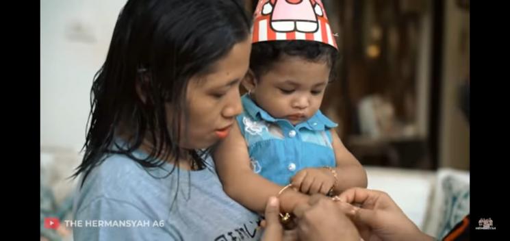 Anak Angkat Ashanty ultah (YouTube/The Hermansyah A6)