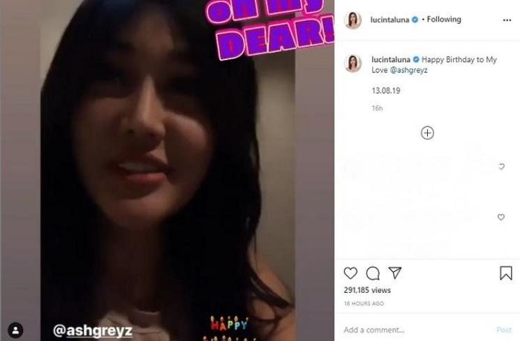 Lucinta Luna di ulang tahun Abbash (Instagram @lucintaluna)