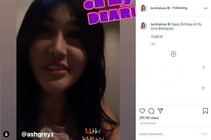 Lucinta Luna di ulang tahun Abbash (Instagram @lucintaluna)