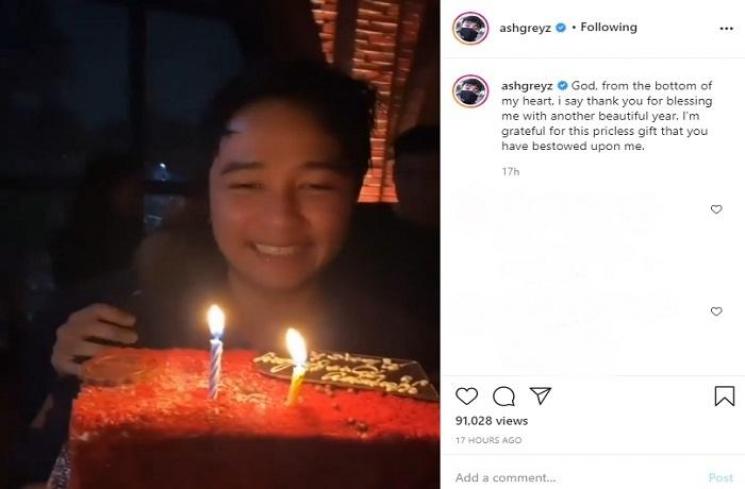 Lucinta Luna di ulang tahun Abbash (Instagram @ashgreyz)