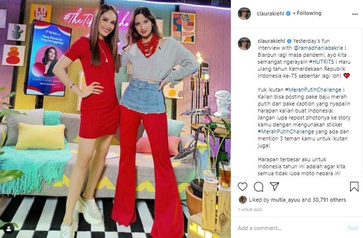Cinta Laura dan Nia Ramadhani. (Instagram/@claurakiehl)