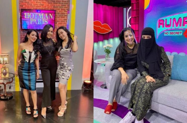 Gaya seksi vs busana muslim Five Vi. (Instagram/@tennyameliaputri, @five_vrachmawati)