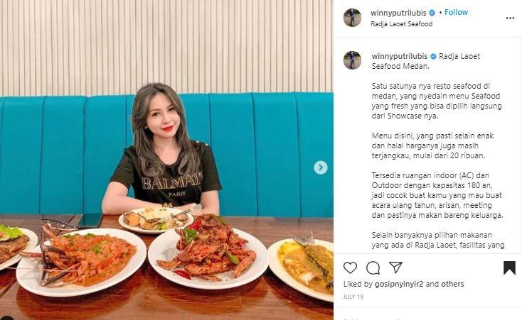 Winny Putri Lubis. (Instagram/@winnyputrilubis)