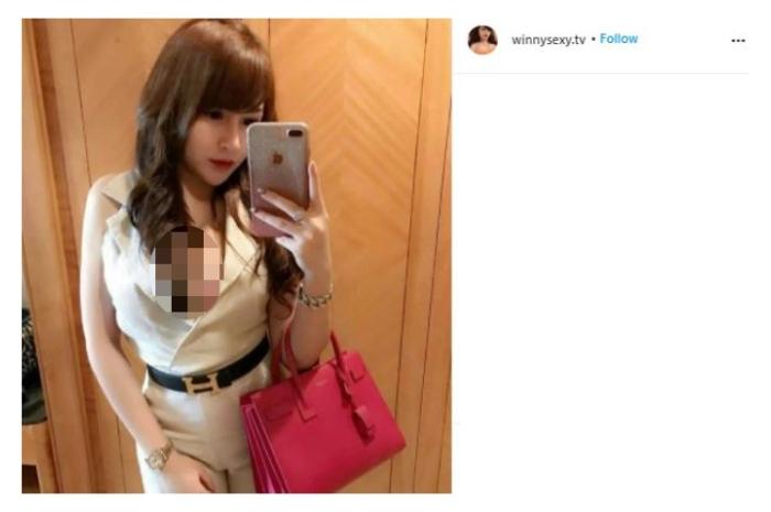 Winny Putri Lubis. (Instagram/@winnysexy.tv)