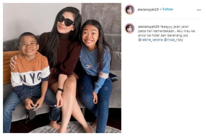 Bocah viral dengan ekspresi kocak, Alwiansyah. (Instagram/@alwiansyah29)