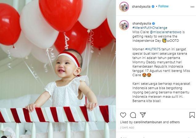 Claire Herbowo. (Instagram/@shandyaulia)