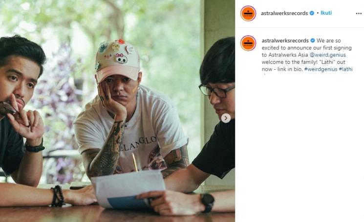 Weird Genius (Instagram/@astralwerksrecords)