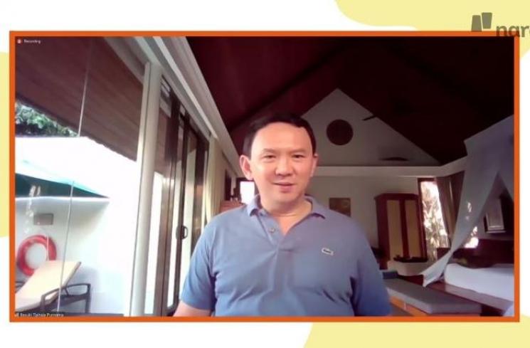 Ahok ceritakan kronologi lapor polisi saat istri disebut pelakor. (Youtube/NajwaShihab)