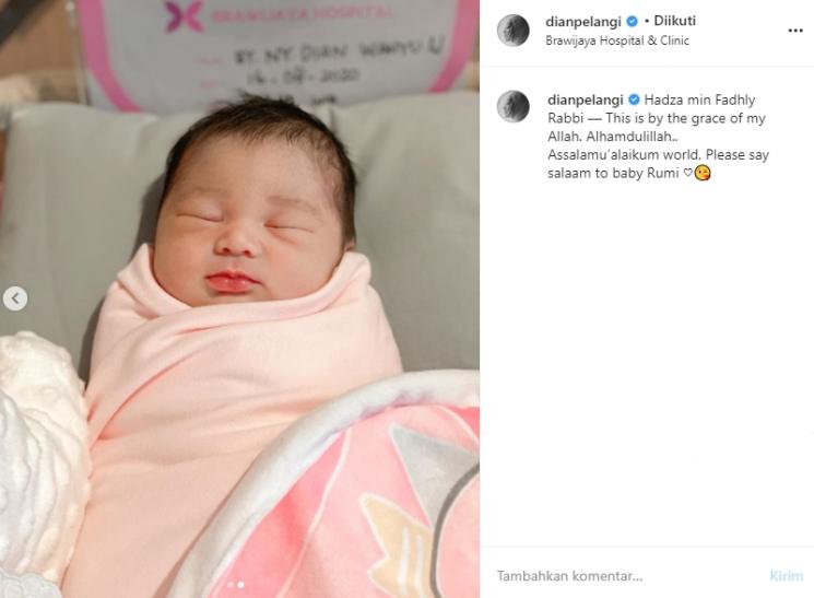 Dian Pelangi melahirkan (Instagram/@dianpelangi)