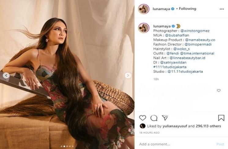 Pemotretan Luna Maya (Instagram @lunamaya)