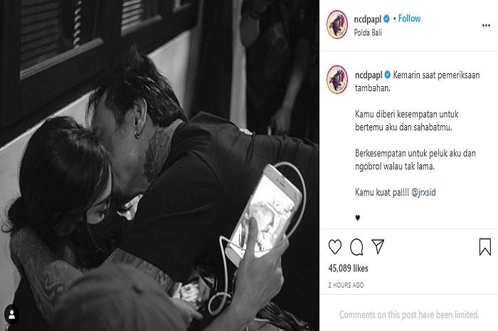Jerinx SID cium Nora Alexandra (Instagram @ncdpapl)