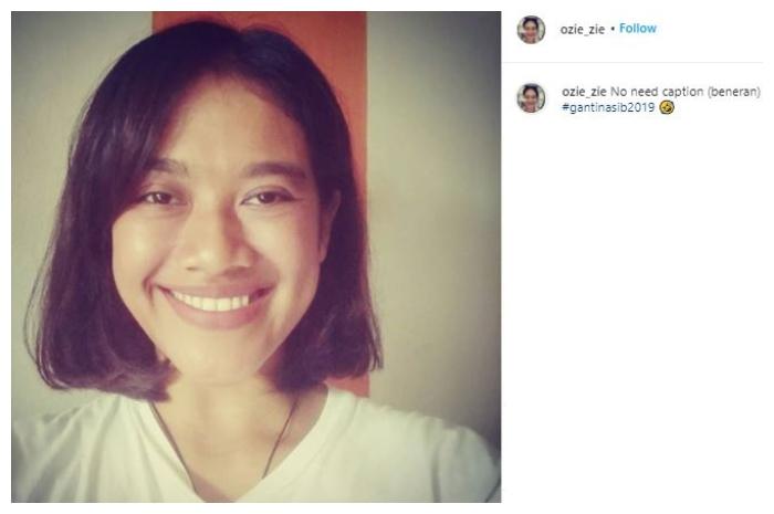 Siti Fauziah Saekhoni, pemeran Bu Tejo yang viral. (Instagram/@ozie_zie)