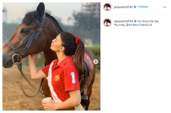 Gaya mewah Jacqueline Fernandez. (Instagram/@jacquelinef143)
