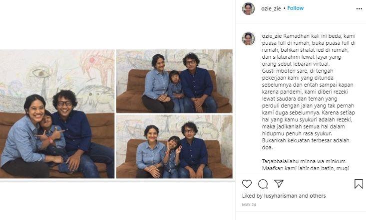 Siti Fauziah Saekhoni, pemeran Bu Tejo yang viral. (Instagram/@ozie_zie)