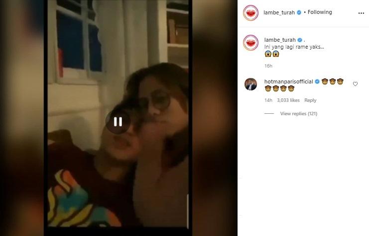 Hotman Paris komentar di akun gosip. (Instagram/@lambe_turah)