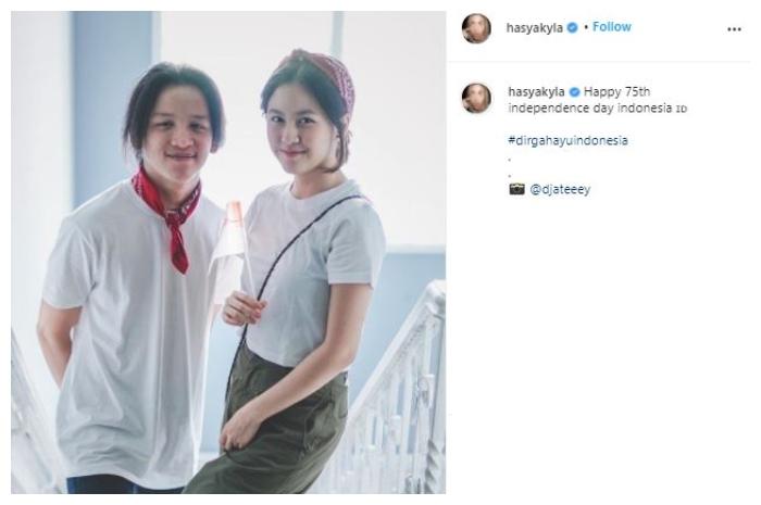 Hasyakyla dan Ray Prasetya. (Instagram/@hasyakyla)