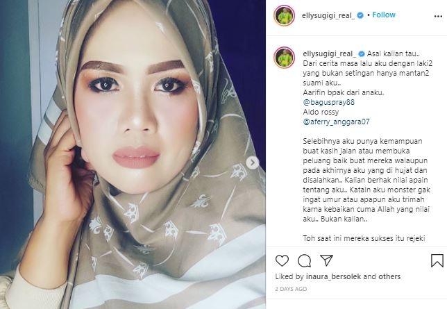 Potret terbaru Elly Sugigi. (Instagram/@ellysugigi_real)