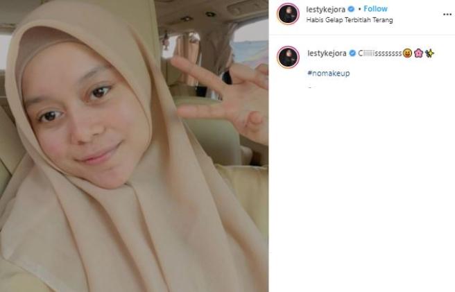 Lesty Kejora tanpa makeup. (Instagram/@lestykejora)
