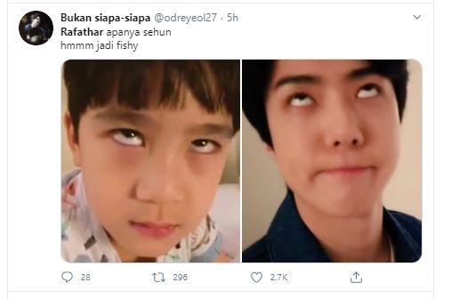 Rafathar dimiripin Kim Suno. (Twitter/@odreyeol27)