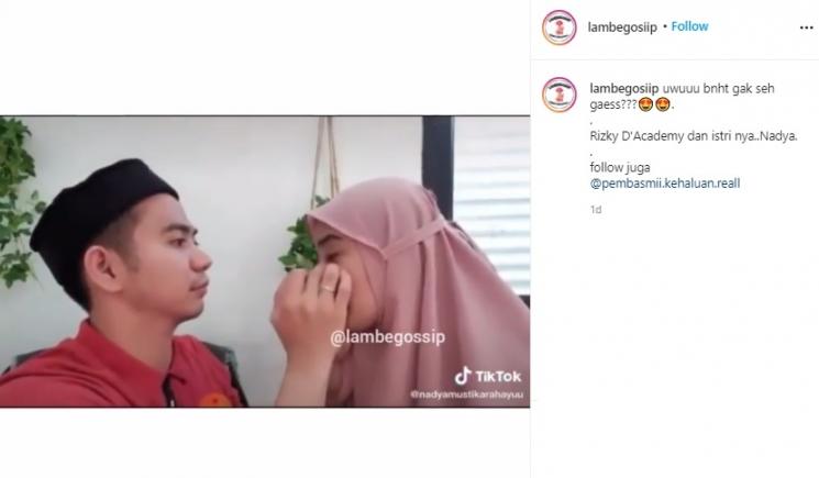 Rizki DA2 dan istrinya. (Instagram)
