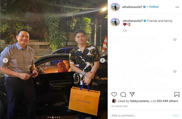 Perayaan ulang tahun Athalla Naufal (Instagram @vennamelindareal)
