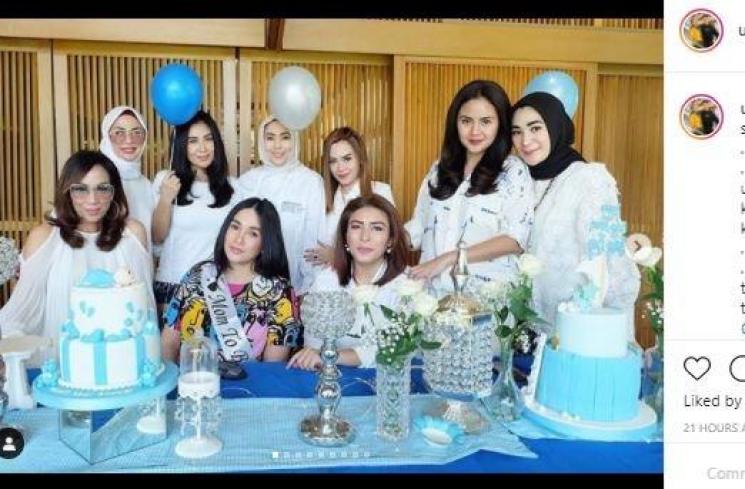 Momen baby shower Ussy Sulistiawaty. (Instagram/@ussypratama)