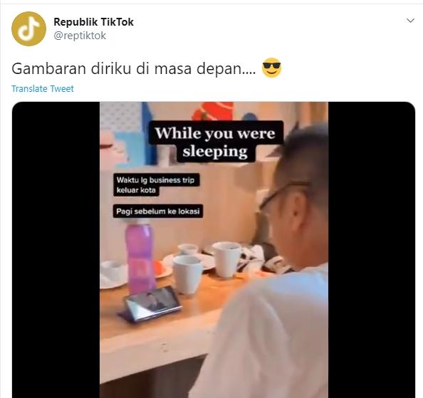 Bapak kecanduan drama Korea (Twitter/@reptiktok)