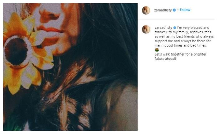 Adhisty Zara. (Instagram/@zaraadhsty)