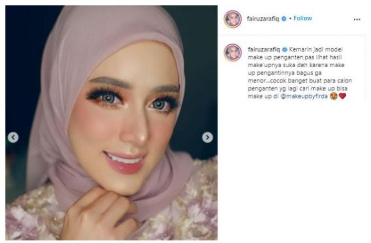 Fairuz A Rafiq dipuji kayak Barbie. (Instagram/@fairuzarafiq)