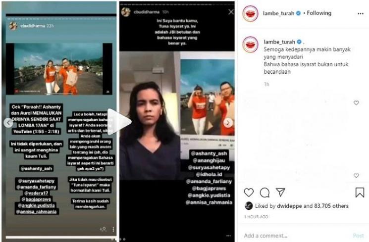 Anang Hermansyah dituduh lecehkan bahasa isyarat. (Instagram @lambe_turah)