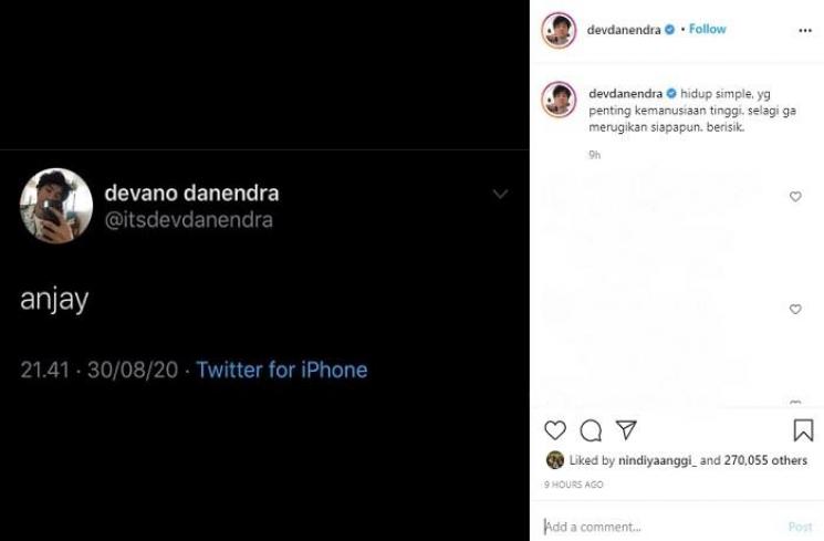 Devano Danendra (Instagram @devdanendra)