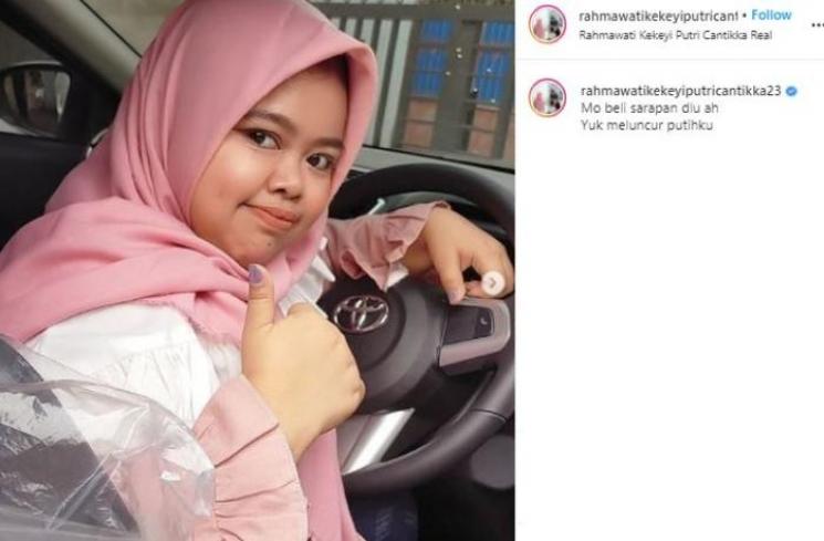 Rahmawati Kekeyi. (Instagram/@rachmawatikekeyiputricantikka23)