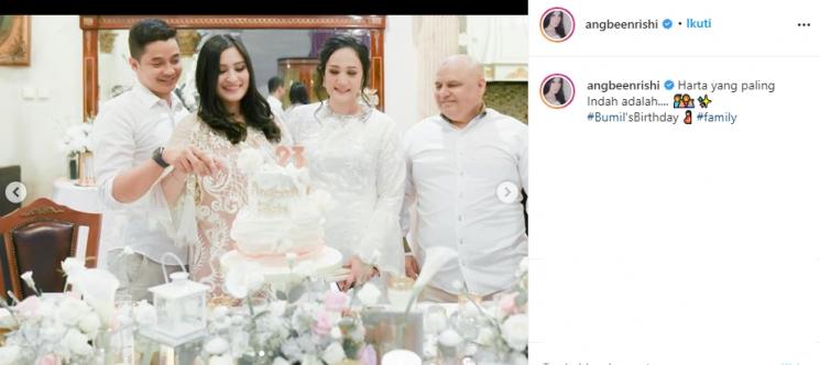 Angbeen Rishi ultah (Instagram/@angbeenrishi)