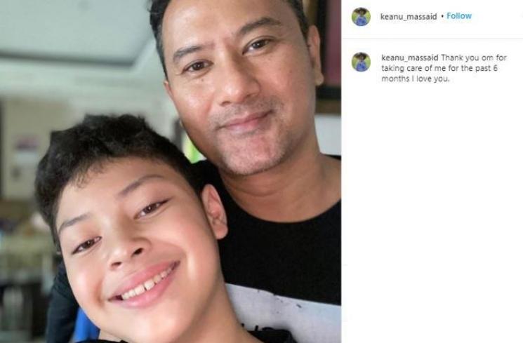 Keanu Massaid dan omnya. (Instagram/@keanu_massaid)
