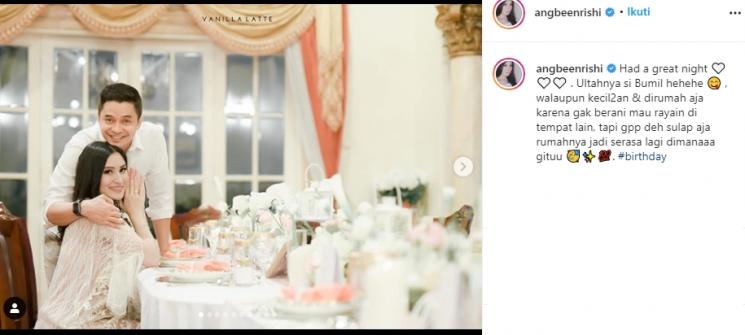Angbeen Rishi ultah (Instagram/@angbeenrishi)