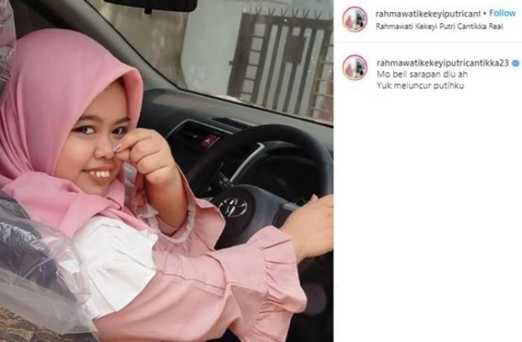 Rahmawati Kekeyi. (Instagram/@rachmawatikekeyiputricantikka23)