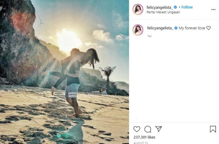 Kebersamaan Hito dan Felicya saat liburan (Instagram.com/felicyangelista_)