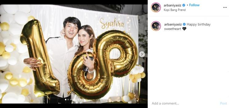 Ultah Syahra Larez (Instagram/@arbaniyasiz)