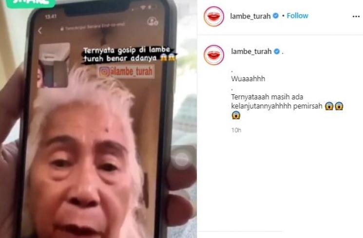 Klarifikasi Gideon Tengker (Instagram.com/lambe_turah)