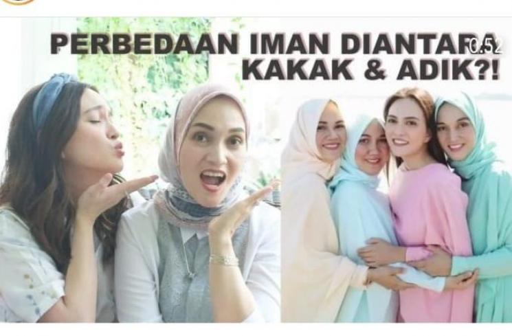Shandy Aulia dan kakak pertama. (Youtube/ShandyAulia)